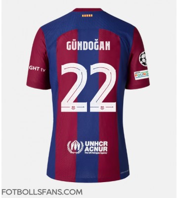 Barcelona Ilkay Gundogan #22 Replika Hemmatröja 2023-24 Kortärmad